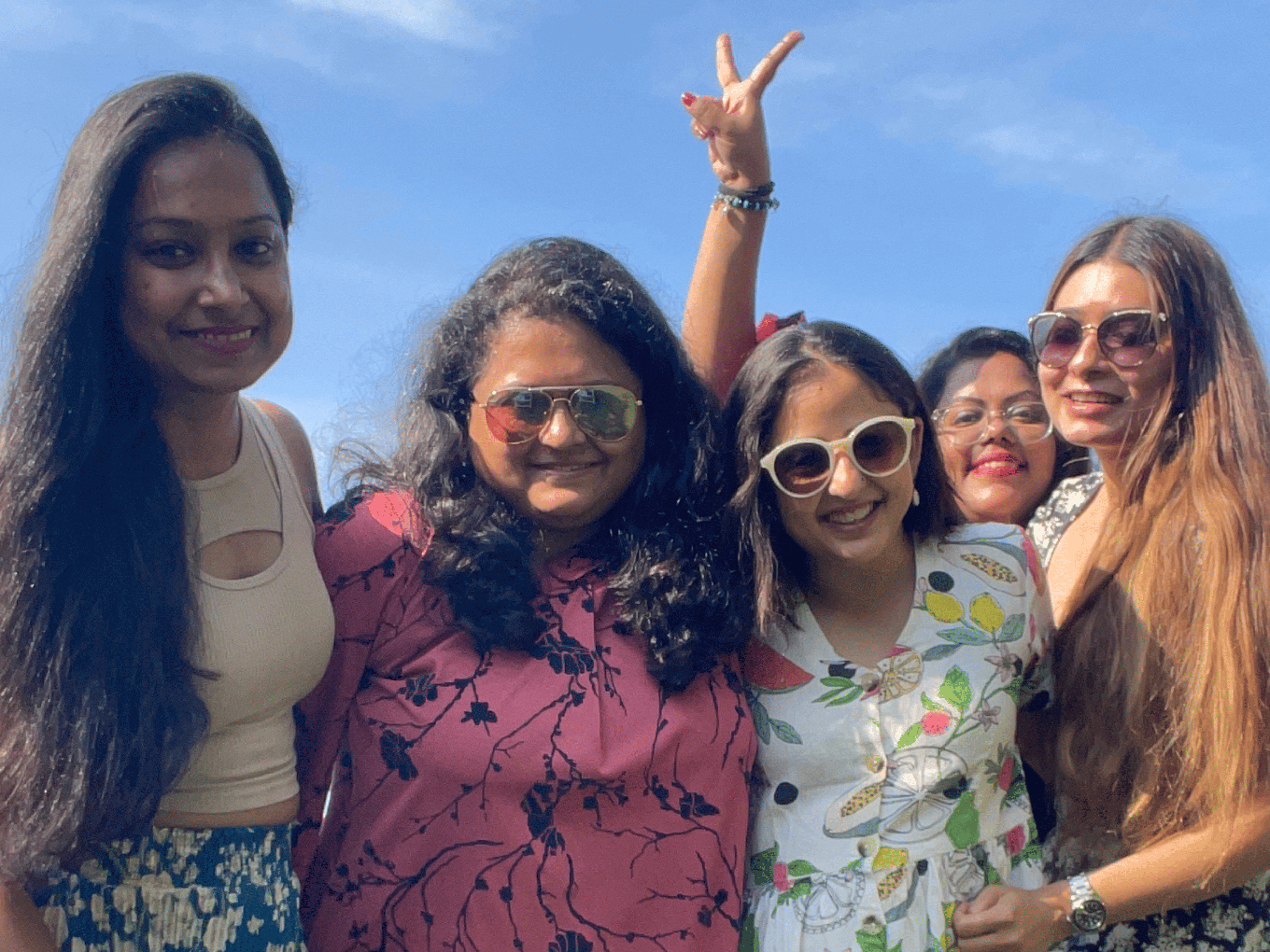 Solo women travelers enjoying a group trip in Thailand