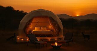 All women glamping and safari