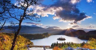 Lake Bled in April spring – Jugni women-only Europe group tour Slovenia Croatia Montenegro